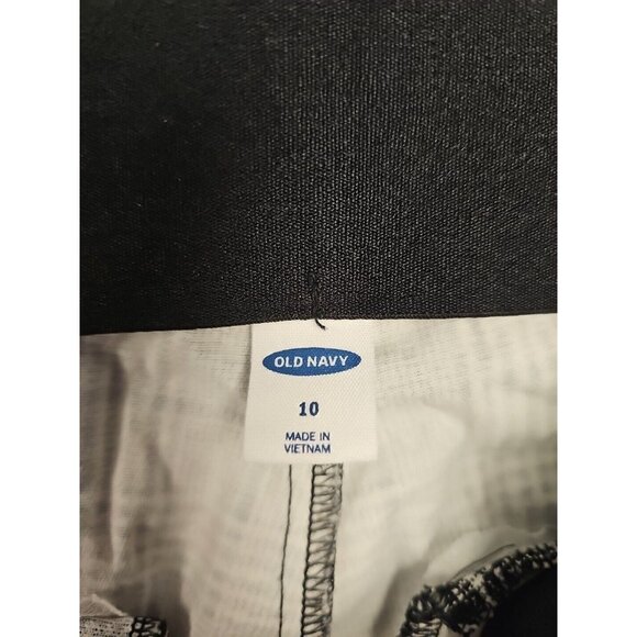 OLD NAVY Pixie Cropped Ankle Side Zip Plaid High Rise Pants - Women's Size 10 - Picture 6 of 9